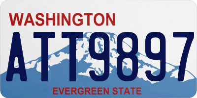 WA license plate ATT9897