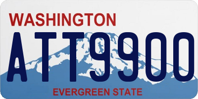 WA license plate ATT9900