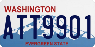WA license plate ATT9901
