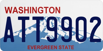 WA license plate ATT9902