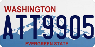 WA license plate ATT9905