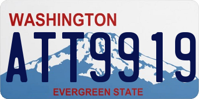 WA license plate ATT9919