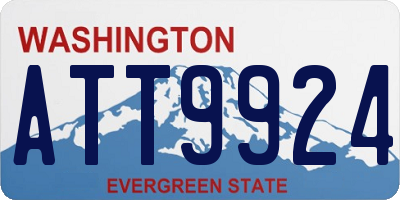 WA license plate ATT9924