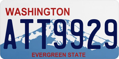 WA license plate ATT9929