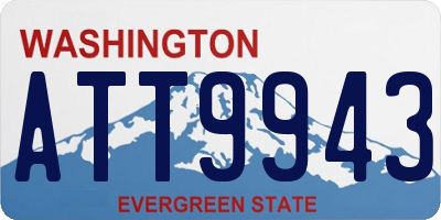 WA license plate ATT9943