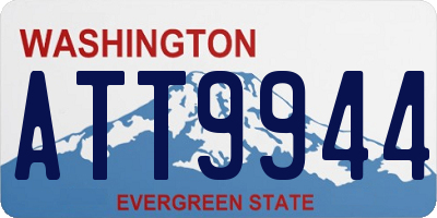 WA license plate ATT9944