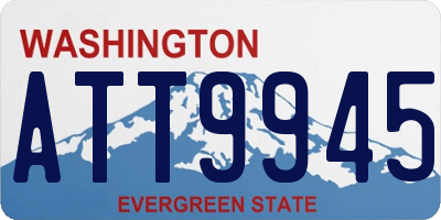 WA license plate ATT9945