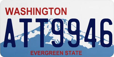 WA license plate ATT9946