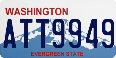WA license plate ATT9949