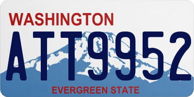 WA license plate ATT9952