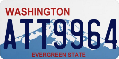 WA license plate ATT9964