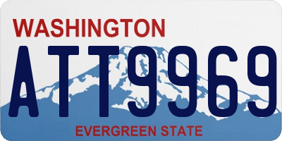 WA license plate ATT9969