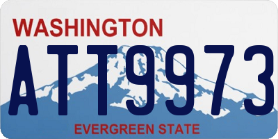 WA license plate ATT9973