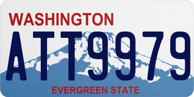 WA license plate ATT9979