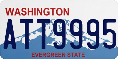 WA license plate ATT9995