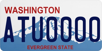 WA license plate ATU0000