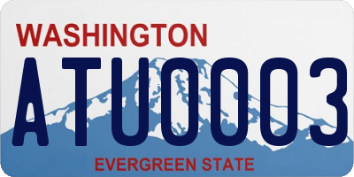 WA license plate ATU0003