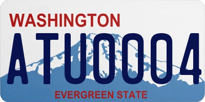 WA license plate ATU0004