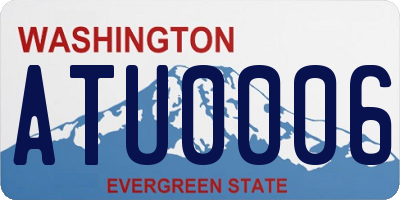 WA license plate ATU0006