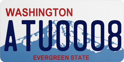 WA license plate ATU0008