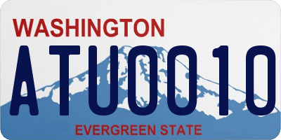 WA license plate ATU0010
