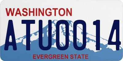 WA license plate ATU0014