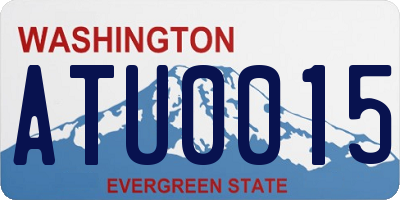 WA license plate ATU0015