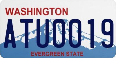 WA license plate ATU0019