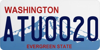 WA license plate ATU0020