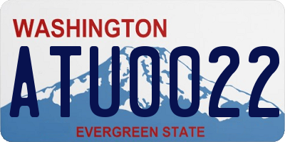 WA license plate ATU0022