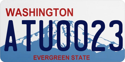 WA license plate ATU0023