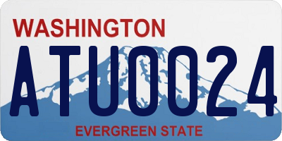 WA license plate ATU0024