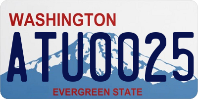 WA license plate ATU0025