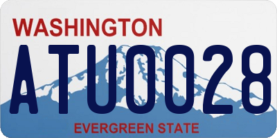 WA license plate ATU0028