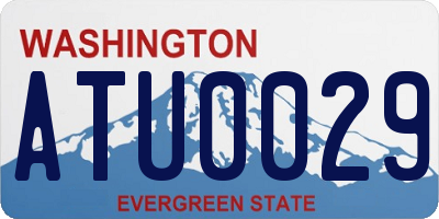WA license plate ATU0029