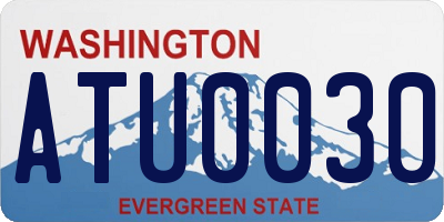 WA license plate ATU0030
