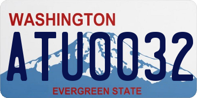 WA license plate ATU0032