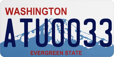 WA license plate ATU0033