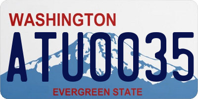 WA license plate ATU0035