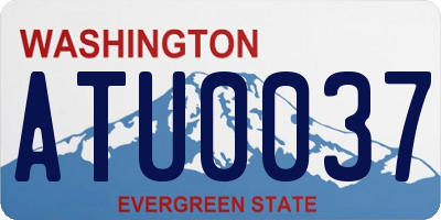 WA license plate ATU0037