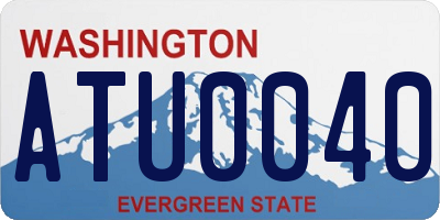 WA license plate ATU0040