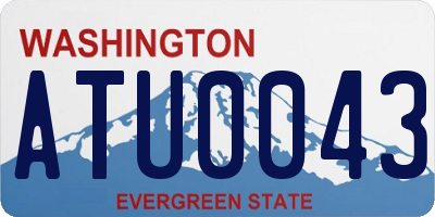 WA license plate ATU0043