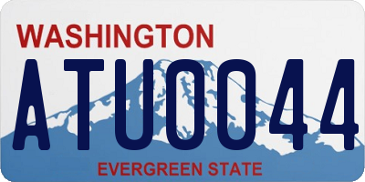 WA license plate ATU0044