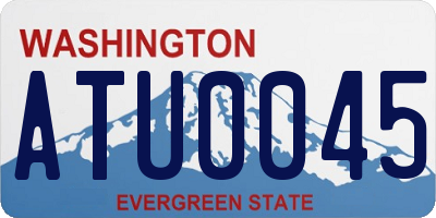 WA license plate ATU0045