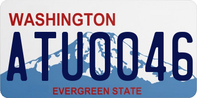 WA license plate ATU0046