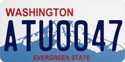 WA license plate ATU0047