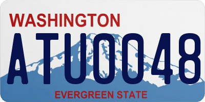 WA license plate ATU0048