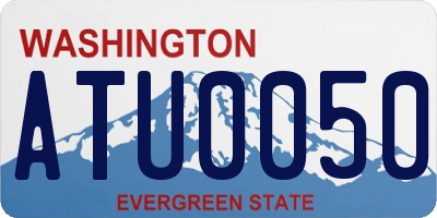 WA license plate ATU0050