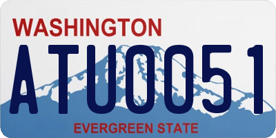 WA license plate ATU0051