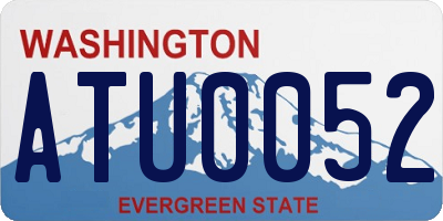 WA license plate ATU0052